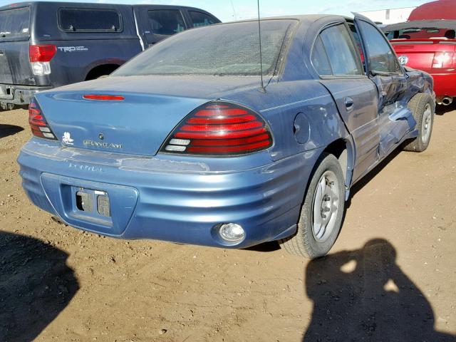 1G2NE52T6XM717506 - 1999 PONTIAC GRAND AM S BLUE photo 4