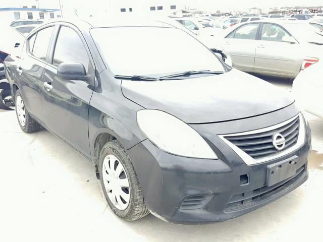 3N1CN7AP2DL869469 - 2013 NISSAN VERSA S BLACK photo 1