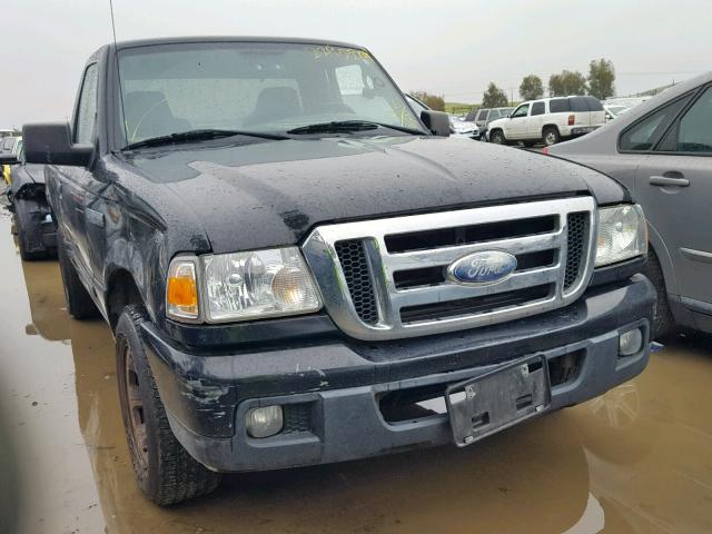 1FTYR10U37PA52838 - 2007 FORD RANGER BLACK photo 1