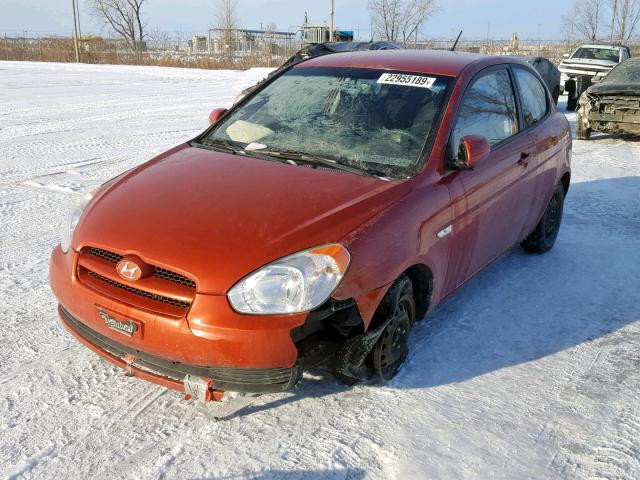 KMHCN3BC1AU150647 - 2010 HYUNDAI ACCENT SE ORANGE photo 2