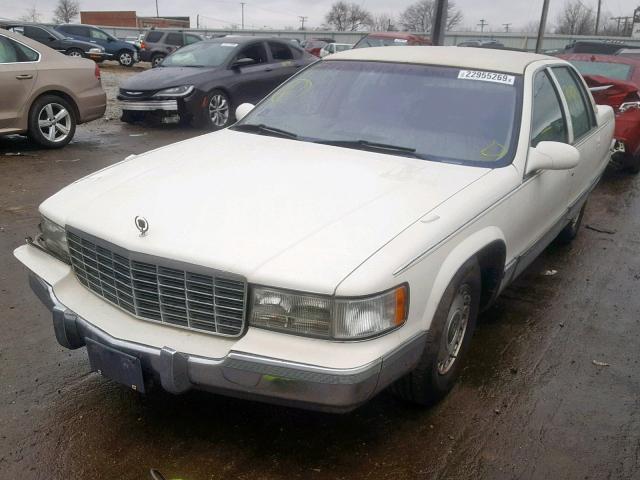 1G6DW52PXSR705932 - 1995 CADILLAC FLEETWOOD WHITE photo 2