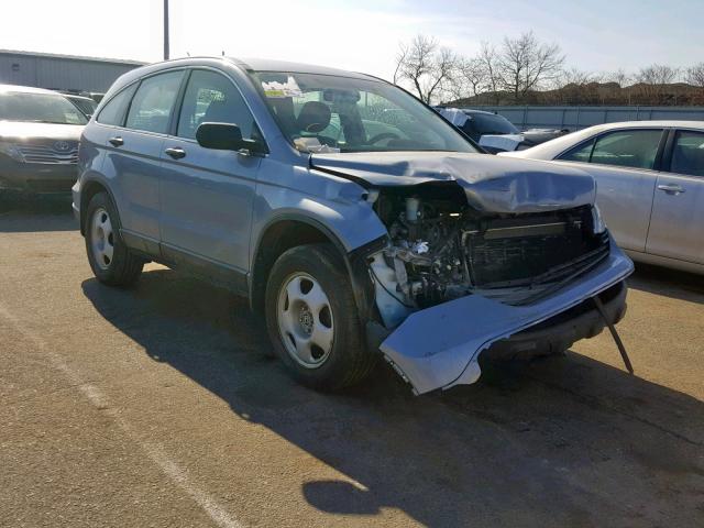 3CZRE38389G708119 - 2009 HONDA CR-V LX BLUE photo 1