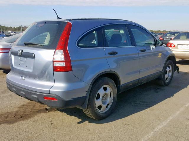 3CZRE38389G708119 - 2009 HONDA CR-V LX BLUE photo 4