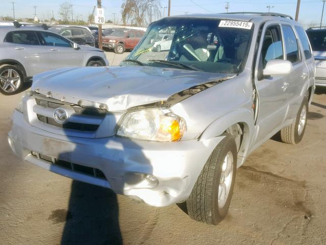 4F2YZ06145KM06691 - 2005 MAZDA TRIBUTE S SILVER photo 2