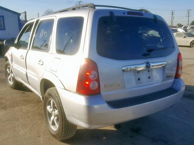 4F2YZ06145KM06691 - 2005 MAZDA TRIBUTE S SILVER photo 3