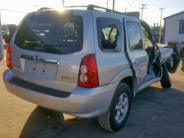 4F2YZ06145KM06691 - 2005 MAZDA TRIBUTE S SILVER photo 4