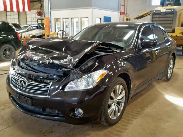 JN1BY1ARXCM392649 - 2012 INFINITI M37 X BLACK photo 2