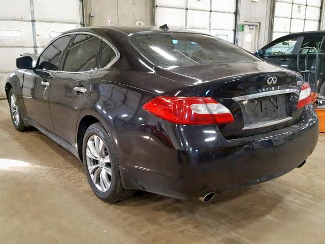 JN1BY1ARXCM392649 - 2012 INFINITI M37 X BLACK photo 3