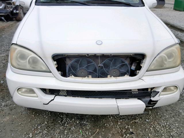 4JGAB54EX2A370351 - 2002 MERCEDES-BENZ ML 320 WHITE photo 9