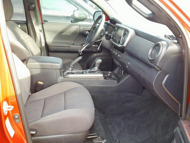 5TFAZ5CN6JX057908 - 2018 TOYOTA TACOMA DOU RED photo 5