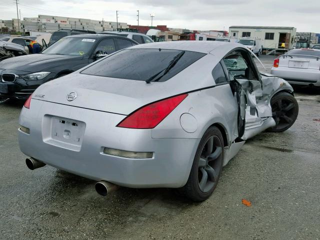 JN1AZ34E96M354203 - 2006 NISSAN 350Z COUPE SILVER photo 4