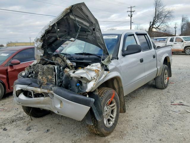 1D7HG38N33S237175 - 2003 DODGE DAKOTA QUA SILVER photo 2