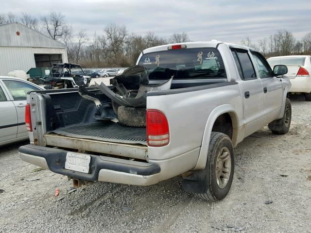 1D7HG38N33S237175 - 2003 DODGE DAKOTA QUA SILVER photo 4