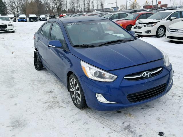 KMHCU4AE9FU877473 - 2015 HYUNDAI ACCENT GLS 蓝色 照片 1