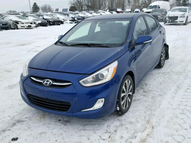 KMHCU4AE9FU877473 - 2015 HYUNDAI ACCENT GLS 蓝色 照片 2