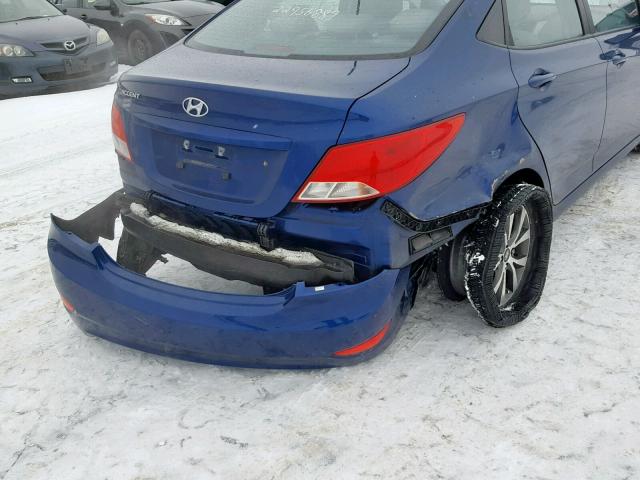 KMHCU4AE9FU877473 - 2015 HYUNDAI ACCENT GLS 蓝色 照片 9