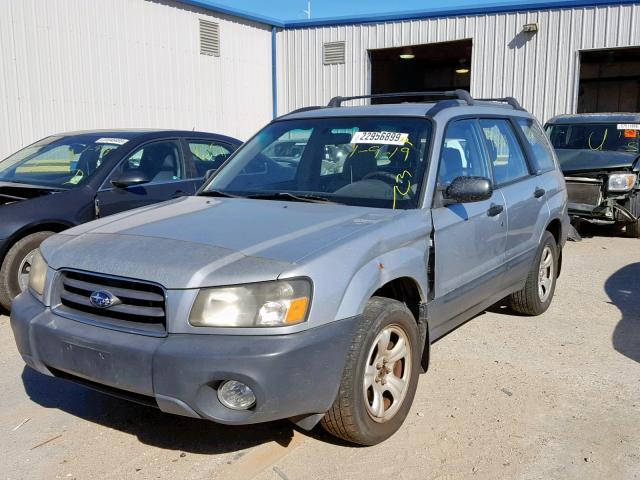 JF1SG63663H707641 - 2003 SUBARU FORESTER 2 SILVER photo 2