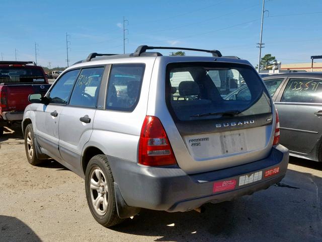 JF1SG63663H707641 - 2003 SUBARU FORESTER 2 SILVER photo 3