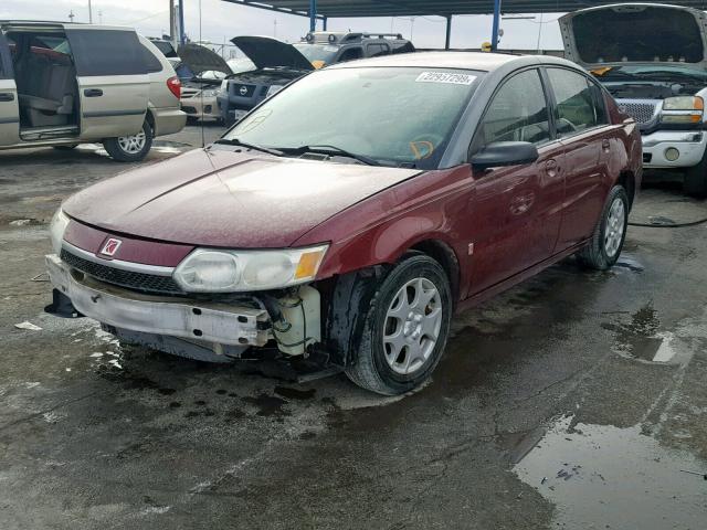 1G8AJ52F63Z136224 - 2003 SATURN ION LEVEL MAROON photo 2