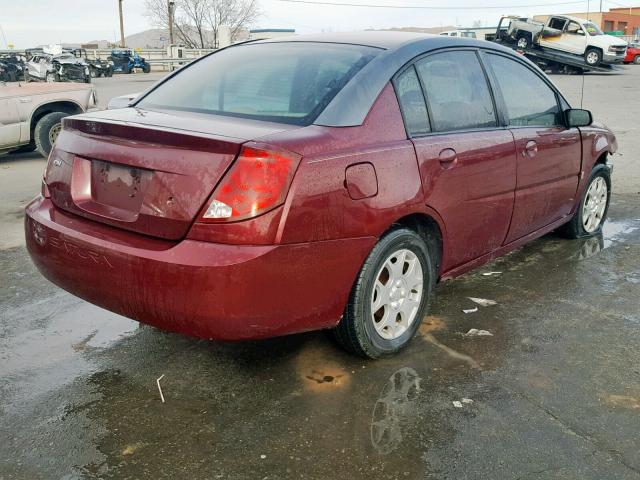 1G8AJ52F63Z136224 - 2003 SATURN ION LEVEL MAROON photo 4