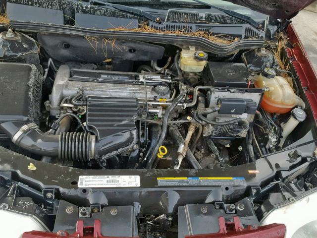 1G8AJ52F63Z136224 - 2003 SATURN ION LEVEL MAROON photo 7