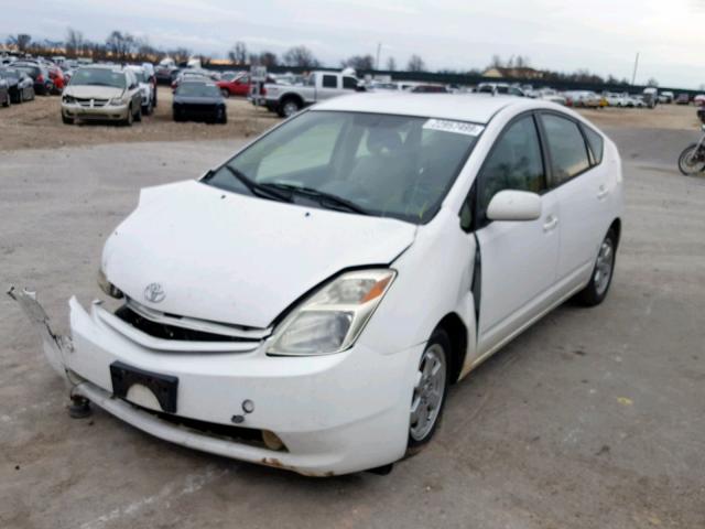 JTDKB20U053065079 - 2005 TOYOTA PRIUS WHITE photo 2