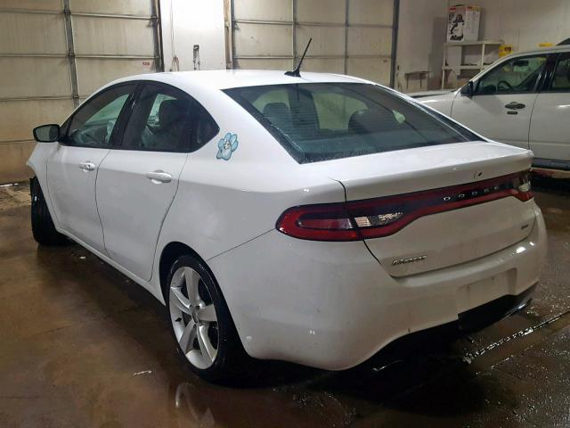 1C3CDFEB0FD212725 - 2015 DODGE DART GT WHITE photo 3