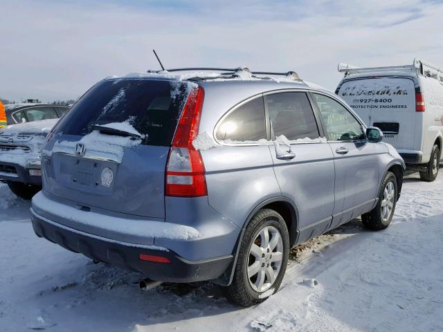 JHLRE487X7C093784 - 2007 HONDA CR-V EXL BLUE photo 4