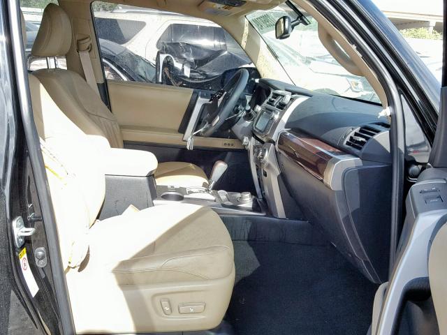 JTEBU5JR5G5391792 - 2016 TOYOTA 4RUNNER SR შავი ფოტო 5