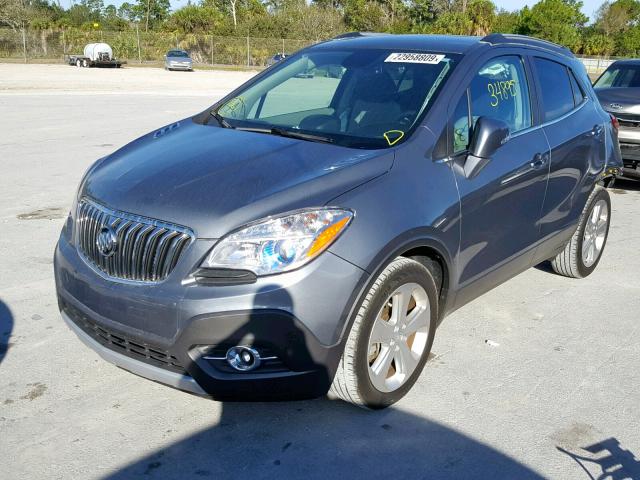 KL4CJBSB4FB148177 - 2015 BUICK ENCORE CON GRAY photo 2