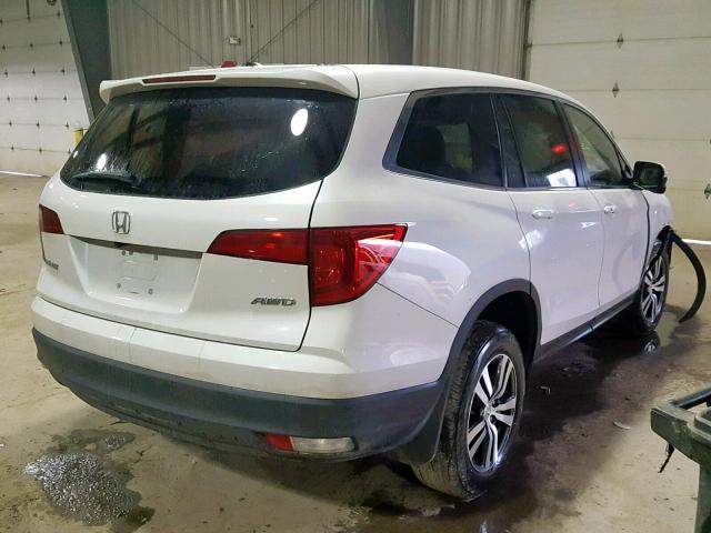 5FNYF6H59HB103869 - 2017 HONDA PILOT EXL 白色 照片 4