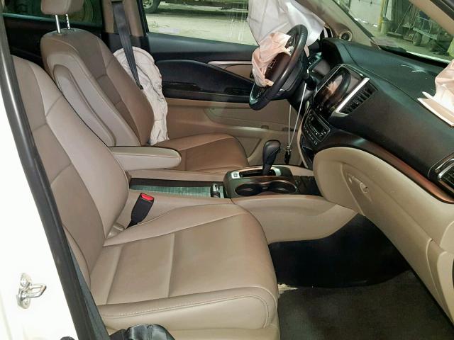 5FNYF6H59HB103869 - 2017 HONDA PILOT EXL 白色 照片 5