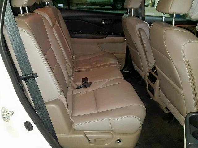 5FNYF6H59HB103869 - 2017 HONDA PILOT EXL 白色 照片 6