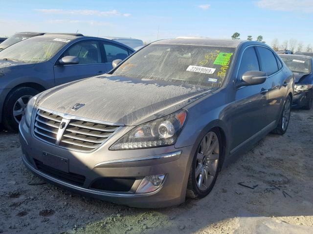 KMHGH4JF5BU034878 - 2011 HYUNDAI EQUUS SIGN SILVER photo 2