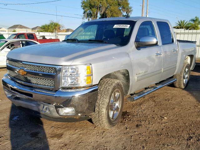 3GCPKSE77CG164016 - 2012 CHEVROLET SILVERADO SILVER photo 2