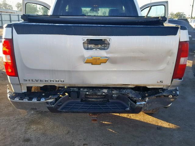 3GCPKSE77CG164016 - 2012 CHEVROLET SILVERADO SILVER photo 9