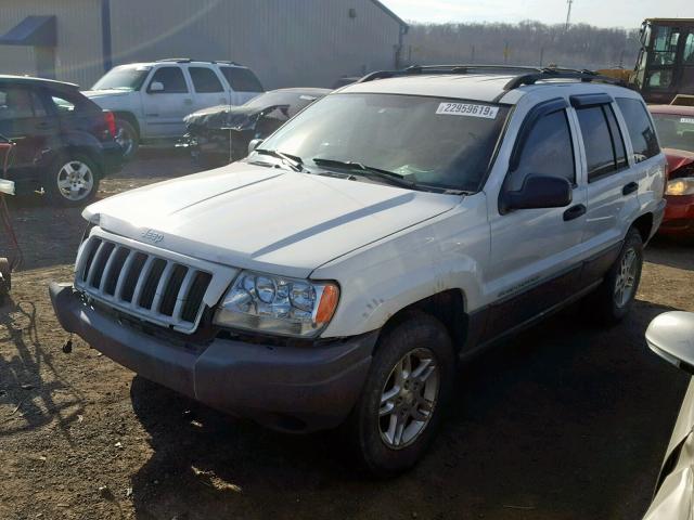 1J4GX48SX4C321405 - 2004 JEEP GRAND CHER WHITE photo 2