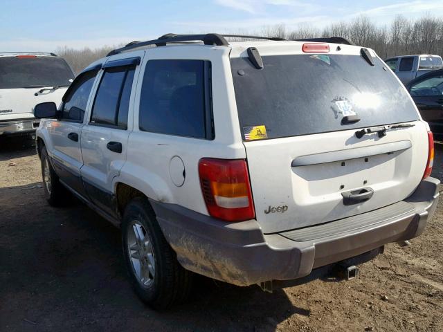 1J4GX48SX4C321405 - 2004 JEEP GRAND CHER WHITE photo 3