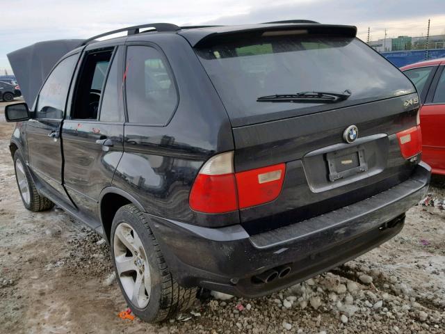 5UXFB53534LV09527 - 2004 BMW X5 4.4I BLACK photo 3