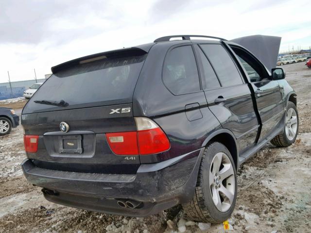 5UXFB53534LV09527 - 2004 BMW X5 4.4I BLACK photo 4