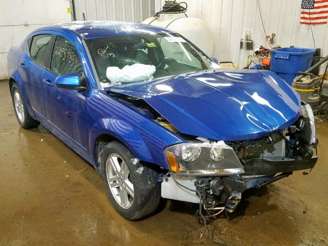 1C3CDZCG9DN741193 - 2013 DODGE AVENGER SX BLUE photo 1