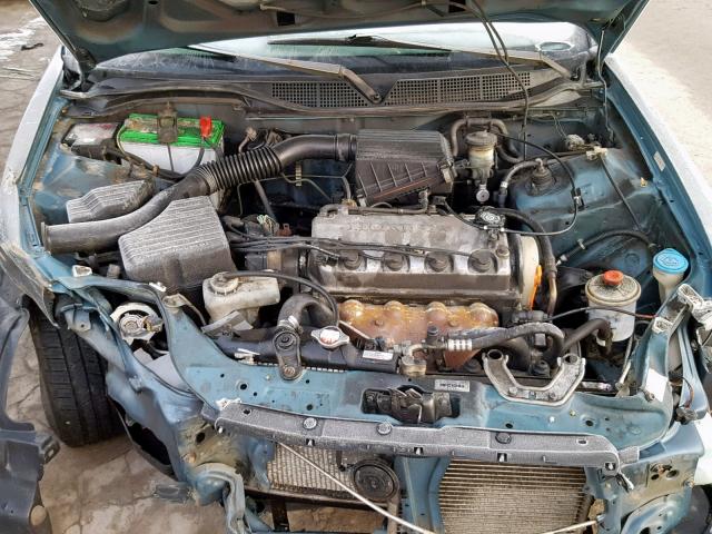 2HGEJ6621VH540203 - 1997 HONDA CIVIC DX TEAL photo 7