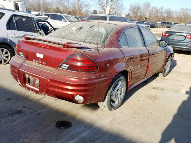 1G2NE52F42C141536 - 2002 PONTIAC GRAND AM S RED photo 4