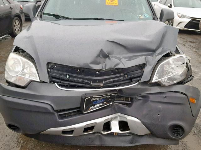 3GSDL43NX8S731230 - 2008 SATURN VUE XE GRAY photo 7