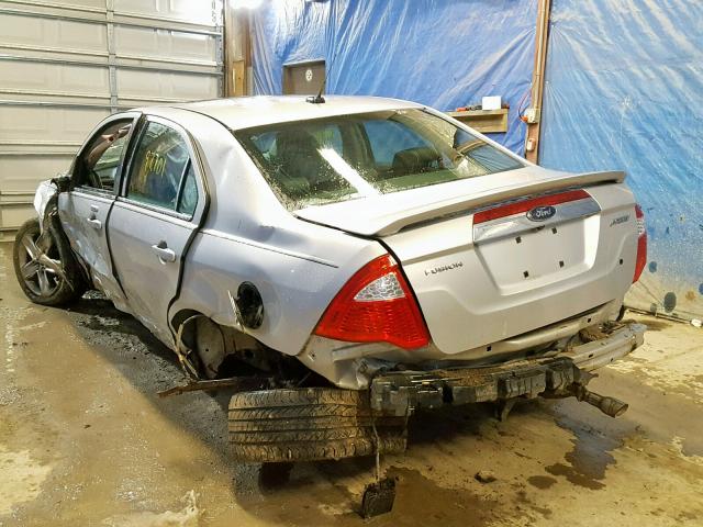 3FAHP0KC6AR244443 - 2010 FORD FUSION SPO SILVER photo 3