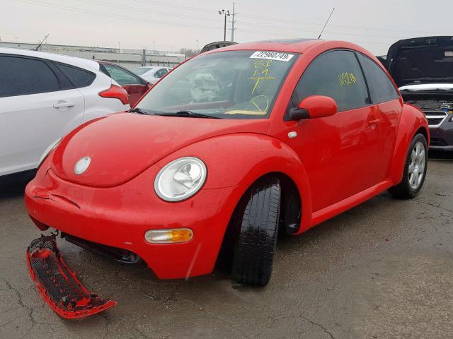 3VWCD21C53M413049 - 2003 VOLKSWAGEN NEW BEETLE RED photo 2