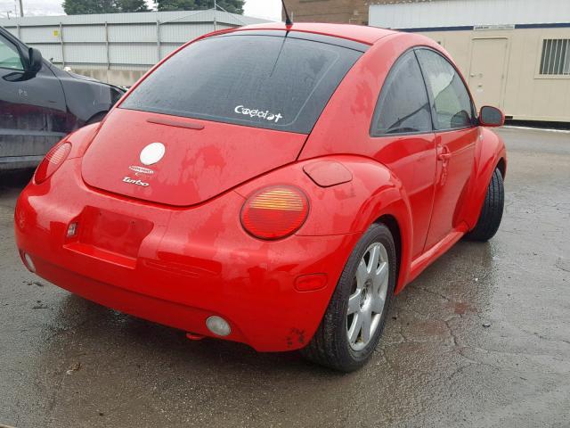 3VWCD21C53M413049 - 2003 VOLKSWAGEN NEW BEETLE RED photo 4