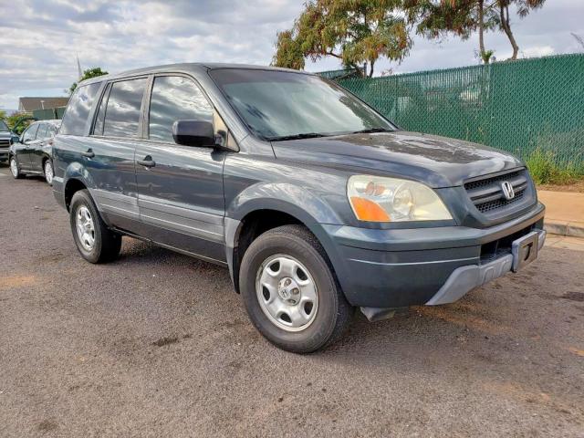 2HKYF18105H538440 - 2005 HONDA PILOT LX GREEN photo 1