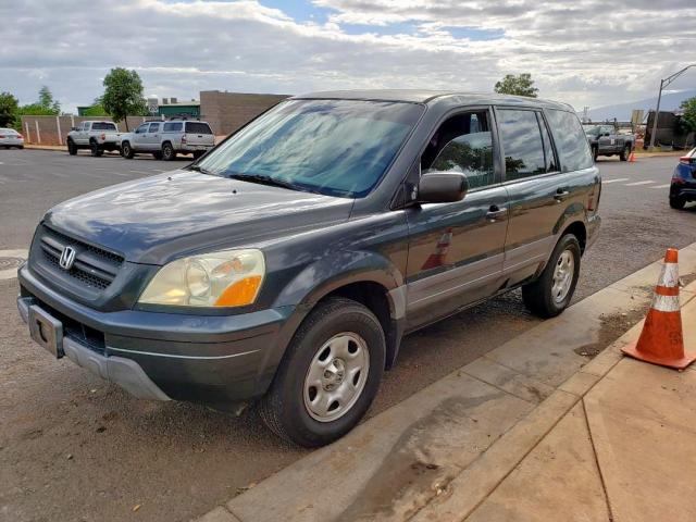 2HKYF18105H538440 - 2005 HONDA PILOT LX GREEN photo 2