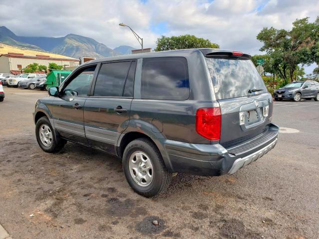 2HKYF18105H538440 - 2005 HONDA PILOT LX GREEN photo 3